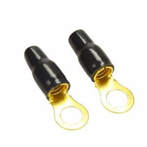 4 AWG Boots Wire Crimp Gold Ring Terminal
