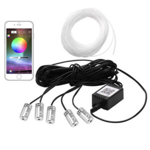 6M RGB EL Light LED Car Interior Neon Strip Light